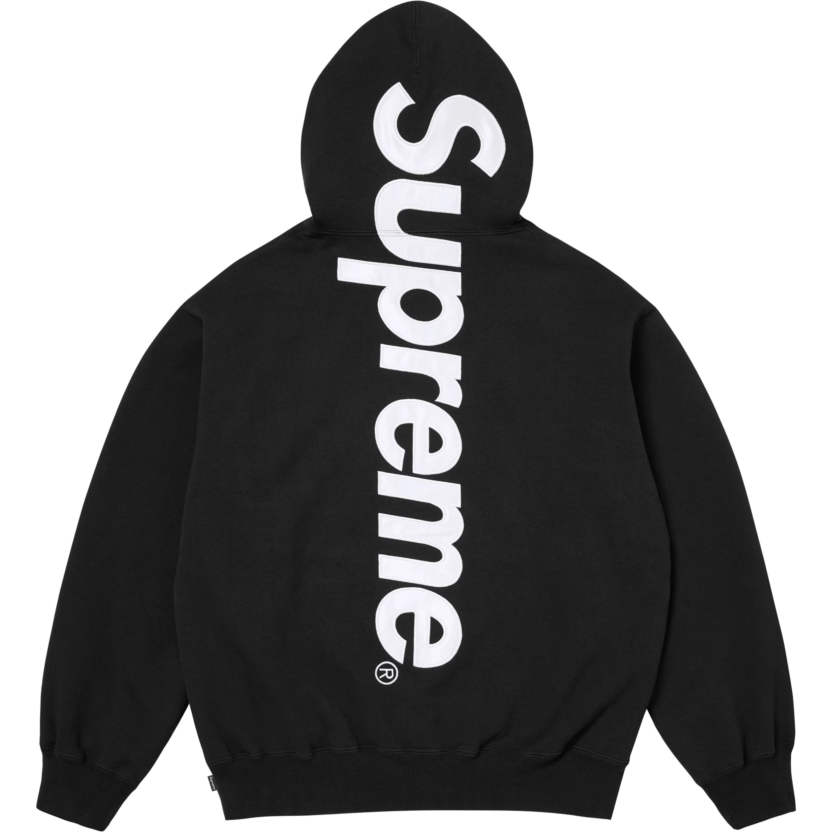 Satin Appliqué Hooded Sweatshirt view 13